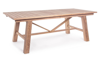 BIZZOTTO stół ogrodowy MARYLAND 220-300   naturalny / rozkładany