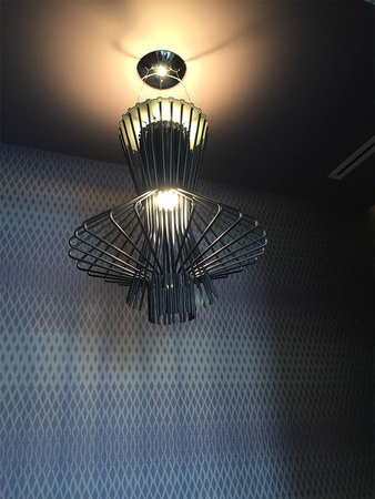 MOOSEE lampa wisząca STRAW szara