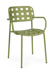 BIZZOTTO krzesło ogrodowe CLOVER ARM      zielone