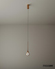 MOOSEE lampa wisząca VUELO miedziana