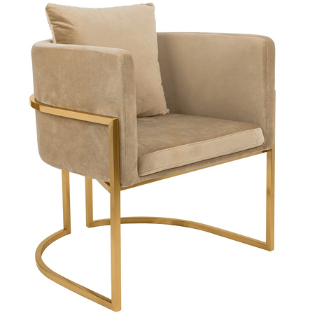 Fotel CHLOE VELVET khaki 