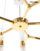 Lampa wisząca TUBS 10 złota