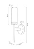 Lampa ścienna TORCH złota