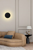 Lampa ścienna SHADOW SUN 25 czarna