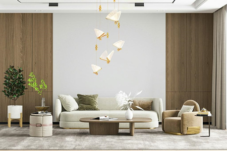 MOOSEE lampa wisząca BUTTERFLY DISC 5     złota