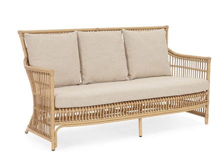BIZZOTTO sofa 3-osobowa ogrodowa ADELMA   naturalna