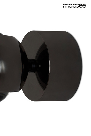 Lampa ścienna EOS czarny chrom