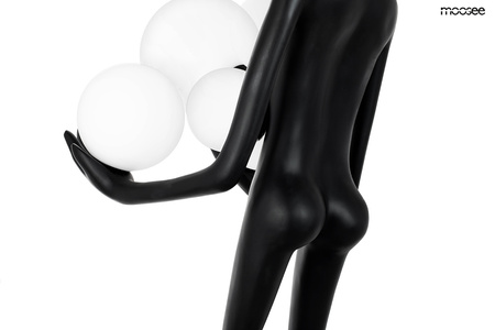 Lampa podłogowa HUMAN czarna