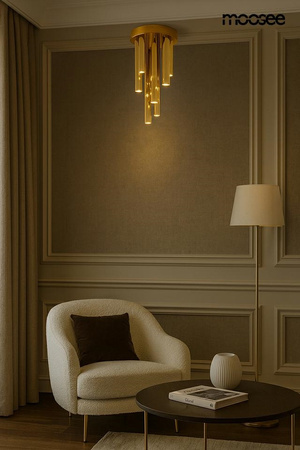 MOOSEE lampa sufitowa / plafon ORGANO 20  złota