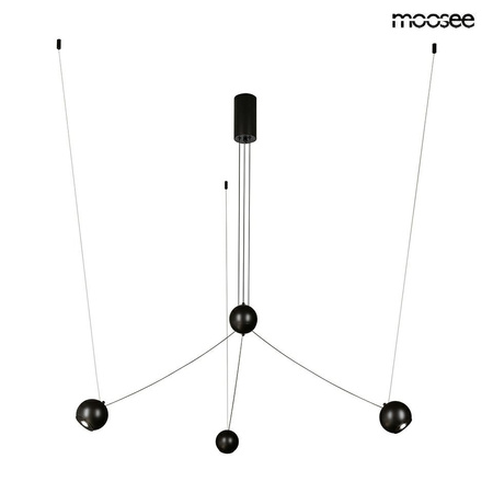 MOOSEE lampa wisząca OCTO 3 czarna