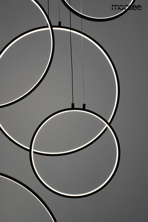 Lampa wisząca CIRCULO SIX czarna