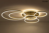 MOOSEE lampa sufitowa / plafon RINGS 6    złota