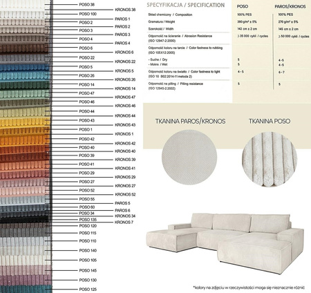 Sofa PILLOW z funkcją spania jasny szary