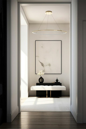 Lampa wisząca RING SLIM 120 złota