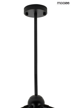 Lampa wisząca ASTRIFERO 15 czarna / bursztynowa