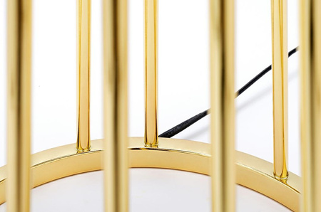 MOOSEE lampa podłogowa HOLMES złota       z czarnym kloszem