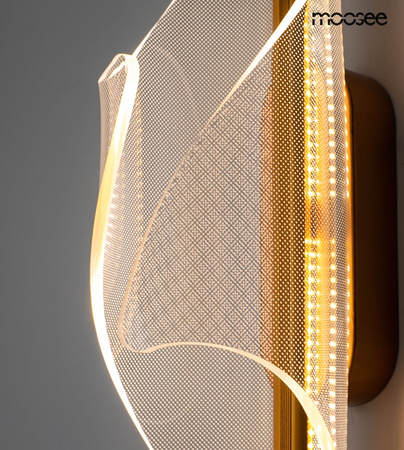 Lampa ścienna FROST złota