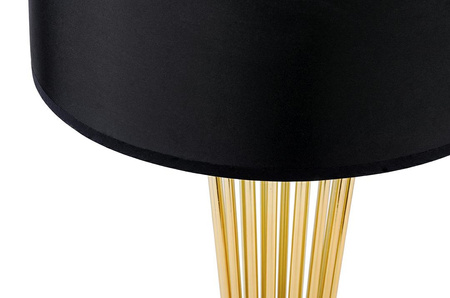 MOOSEE lampa podłogowa HOLMES złota       z czarnym kloszem