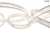 Lampa wisząca LIBERTY LINE 8 złota