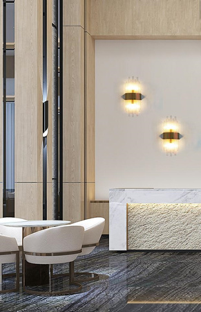 Lampa ścienna PORTOFINO złota