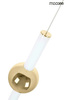 Lampa wisząca LIBRA 60 IN  biała / złota