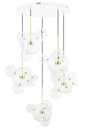 MOOSEE Lampa wisząca CAPRI DISC 5 złota