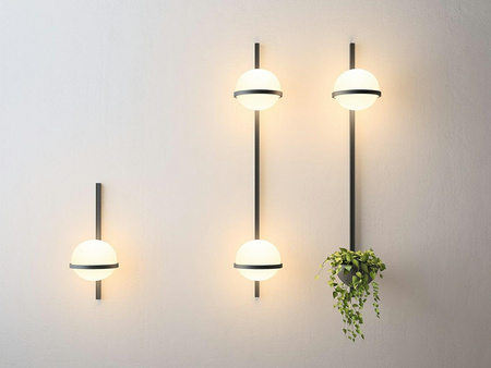 Lampa ścienna ścienna PLANT WALL czarna