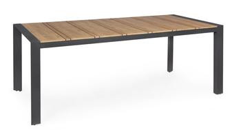 BIZZOTTO stół ogrodowy ELIAS 198          naturalny