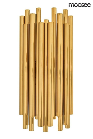Lampa ścienna TUBO złota
