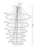 Lampa wisząca RING SLIM XL złota