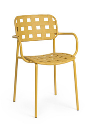 BIZZOTTO krzesło ogrodowe CLOVER ARM      żółte