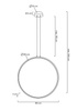 Lampa wisząca CIRCULO 80 czarna