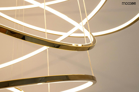 Lampa wisząca RING SLIM L złota