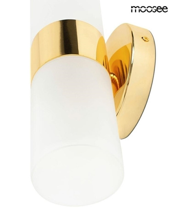 Lampa ścienna TUBS złota