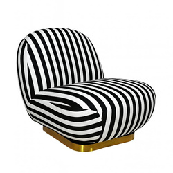 MaMaison fotel obrotowy AZURE biały /     czarny