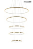 Lampa wisząca RING SLIM L złota