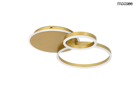 MOOSEE lampa sufitowa / plafon RINGS 3    złota