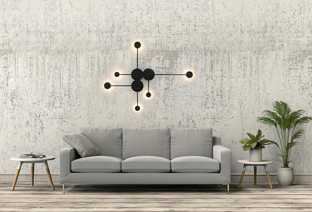 Lampa ścienna SHADOW MULTI czarna