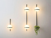 Lampa ścienna ścienna PLANT WALL czarna