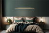 Lampa wisząca LINUS 120 złota