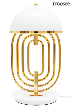 Lampa stołowa BOTTEGA złota / biała