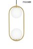 Lampa wisząca AURELIA TWIN złota