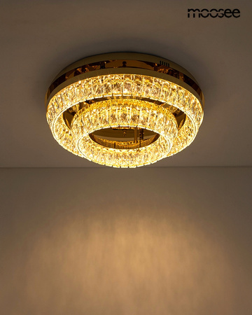 MOOSEE lampa sufitowa / plafon SAVOY 2    złota