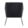 Fotel EMMA VELVET czarny welur - podstawa czarna