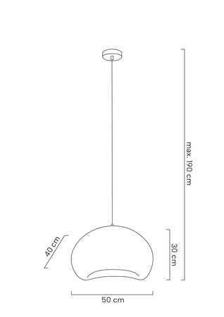 Lampa wisząca NEST 50 biała