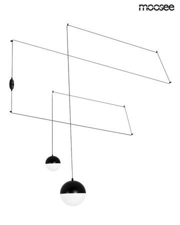 Lampa ścienna BOWL DUO czarna