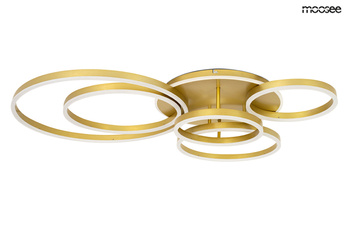 MOOSEE lampa sufitowa / plafon RINGS 6    złota
