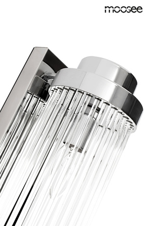 Lampa ścienna COLUMN 40 srebrna