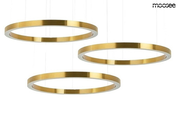 MOOSEE lampa wisząca RING 100 + 100 +     100 złota na jednej podsufitce