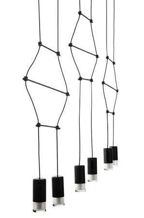 MOOSEE lampa wisząca FLUSSO LINE 6        czarna